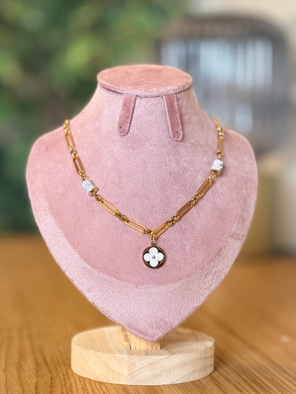 The Monogram Clover Link Necklace