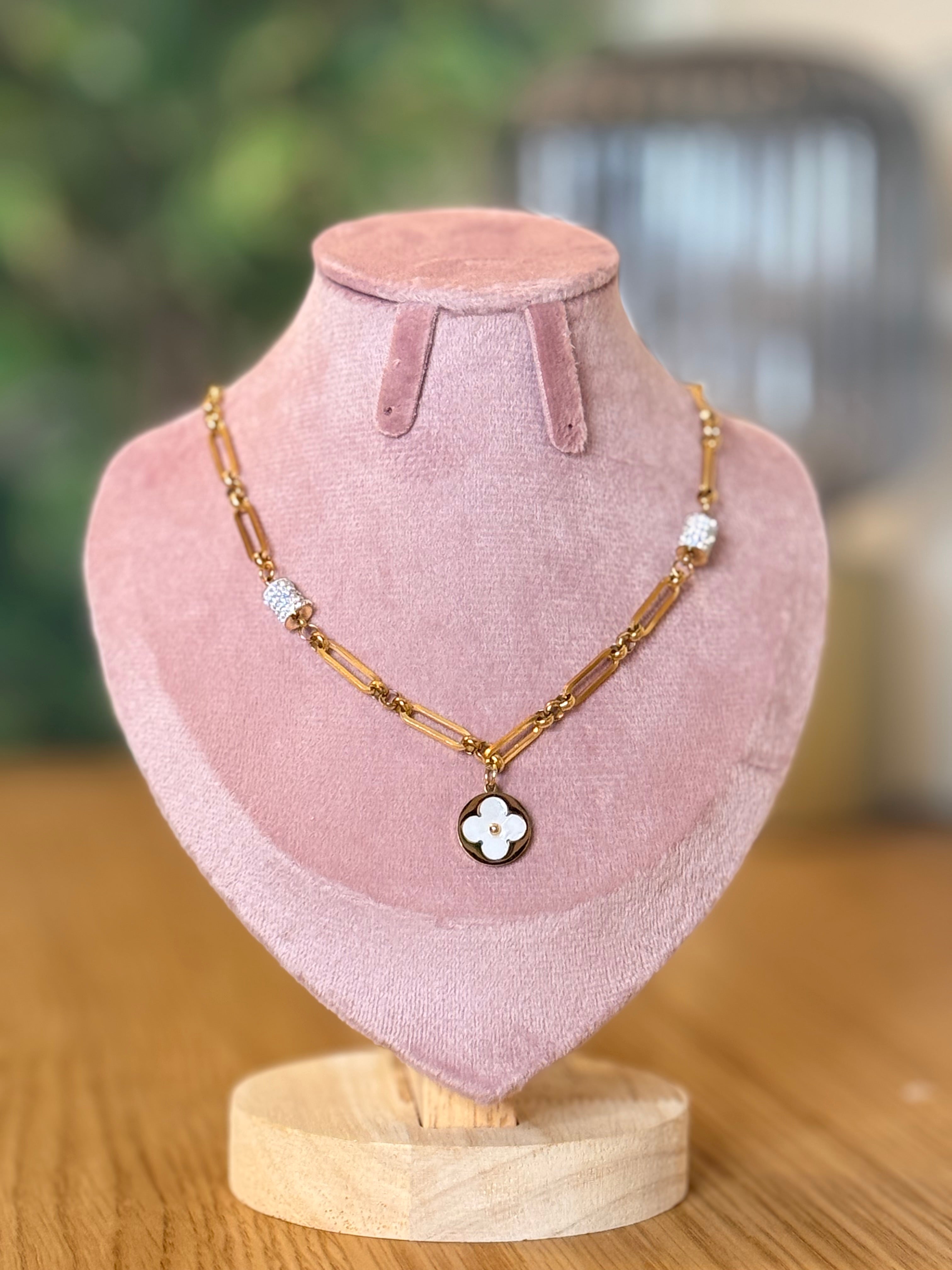 The Monogram Clover Link Necklace