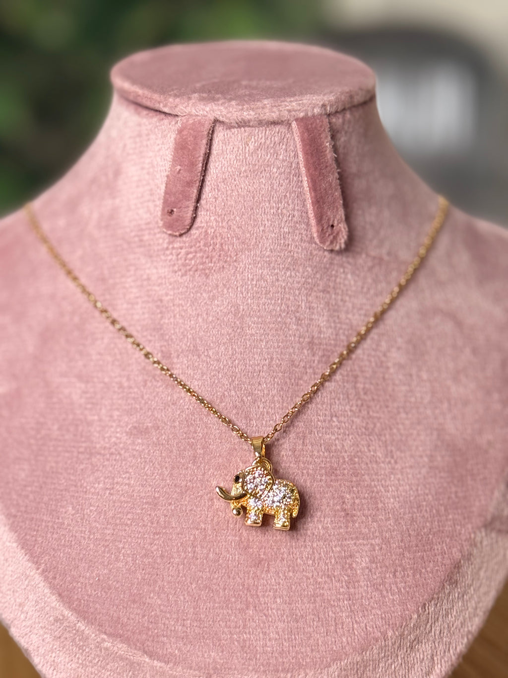 The Gilded Majesty Elephant Pendant