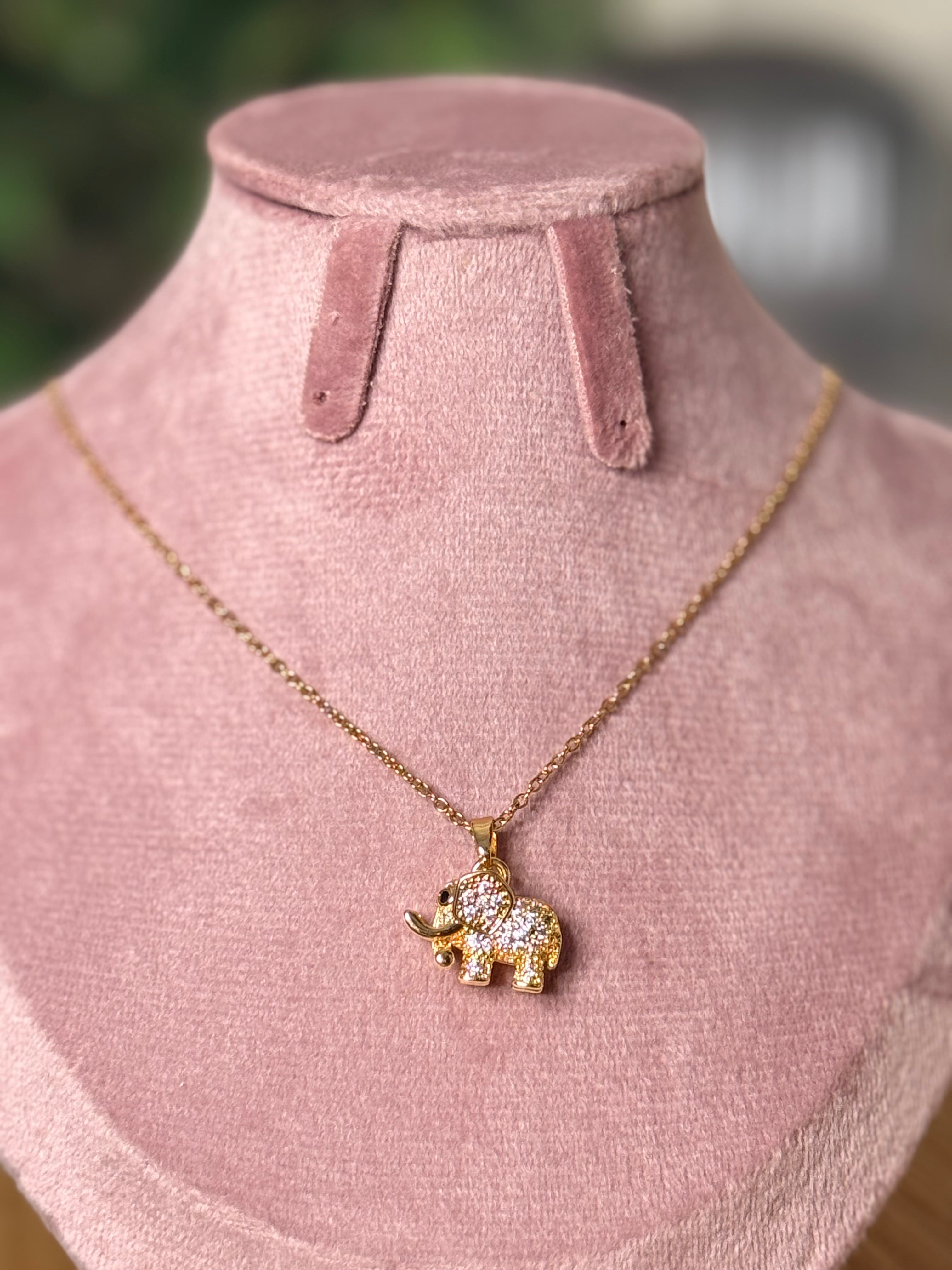 The Gilded Majesty Elephant Pendant