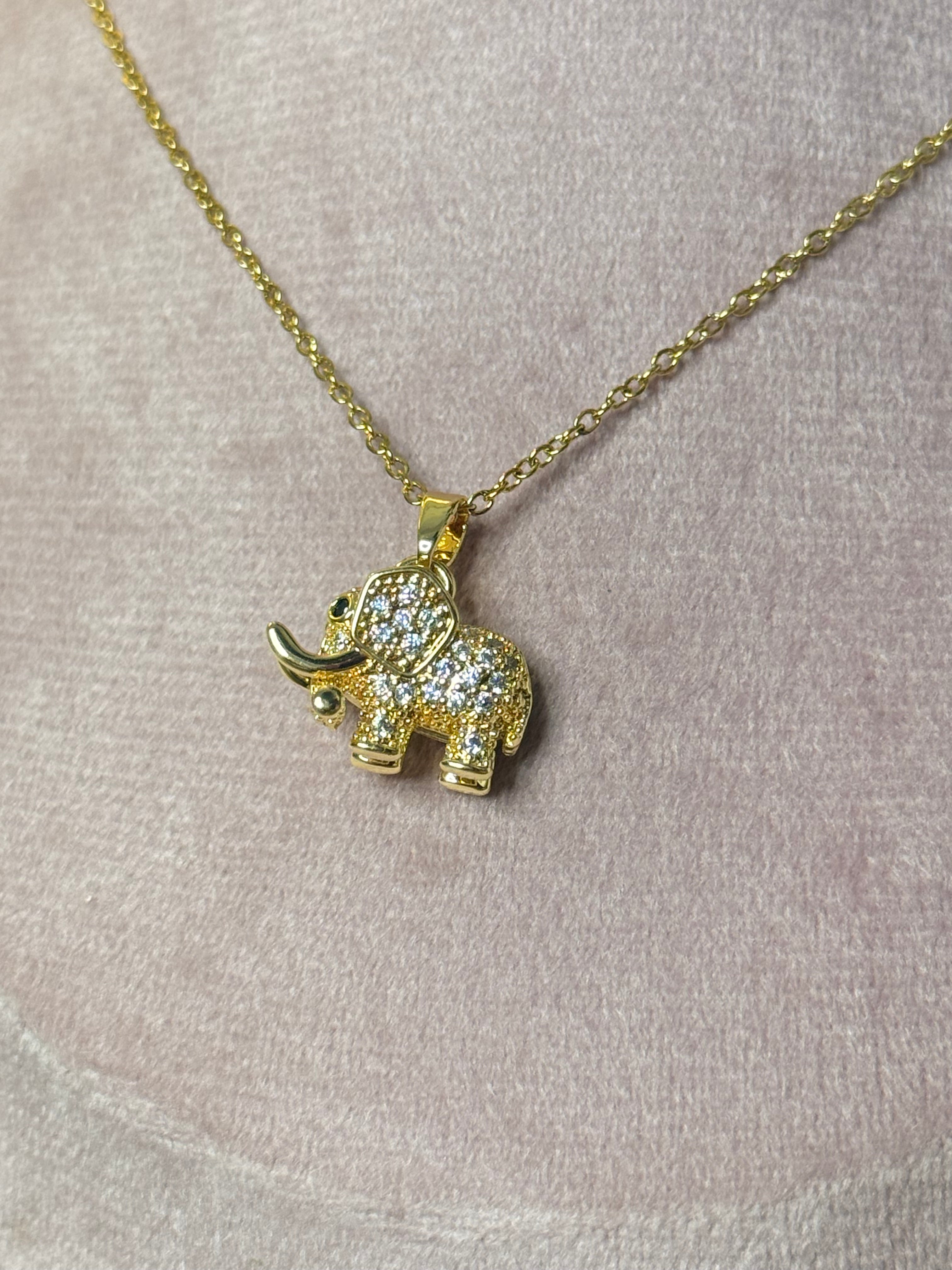 The Gilded Majesty Elephant Pendant