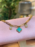 The Emerald Clover Charm Bracelet