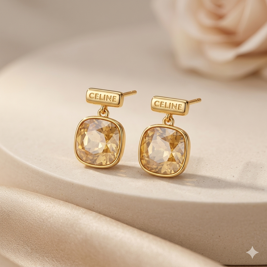 The Aurora Square Drop Earrings