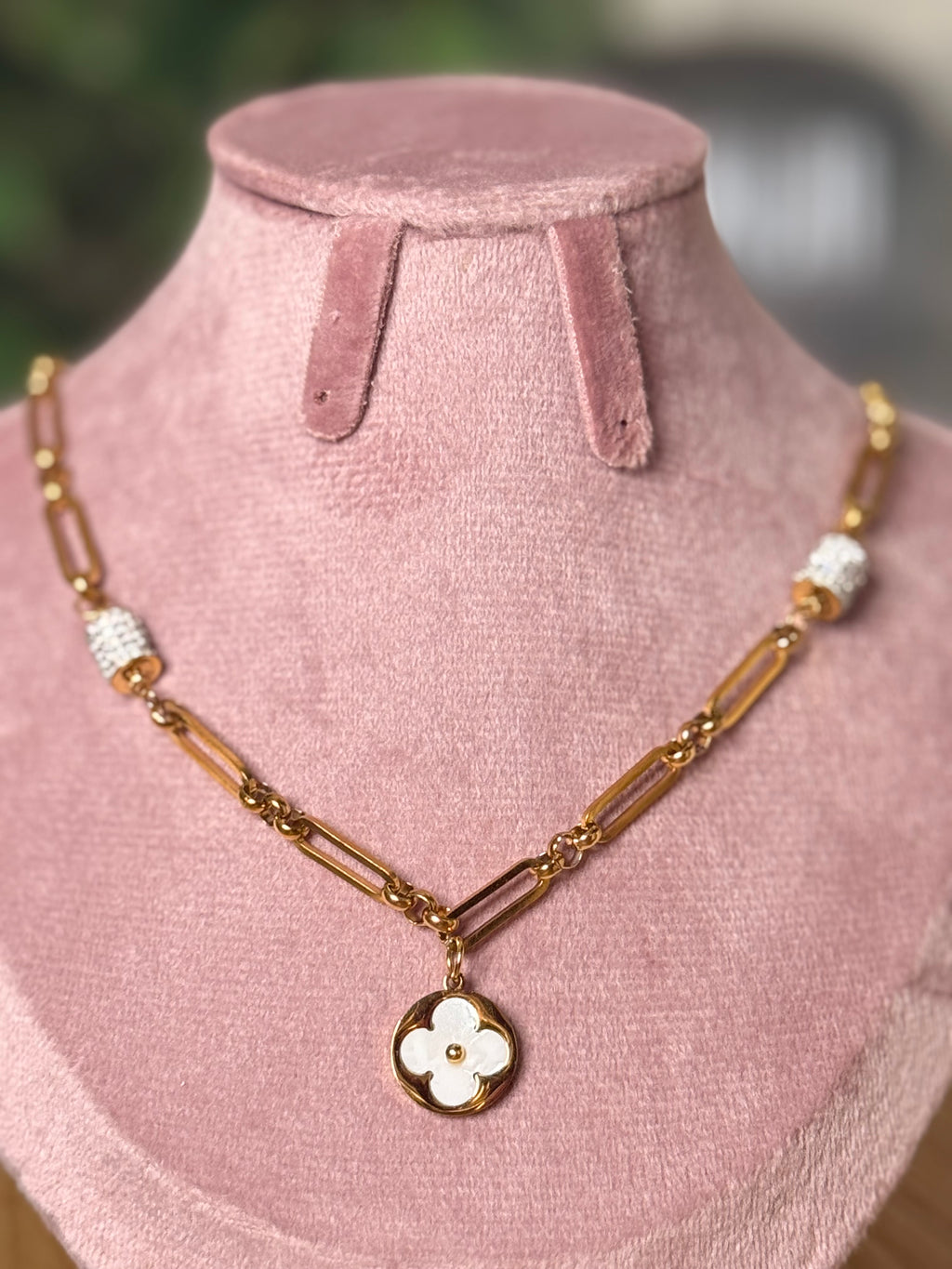 The Monogram Clover Link Necklace