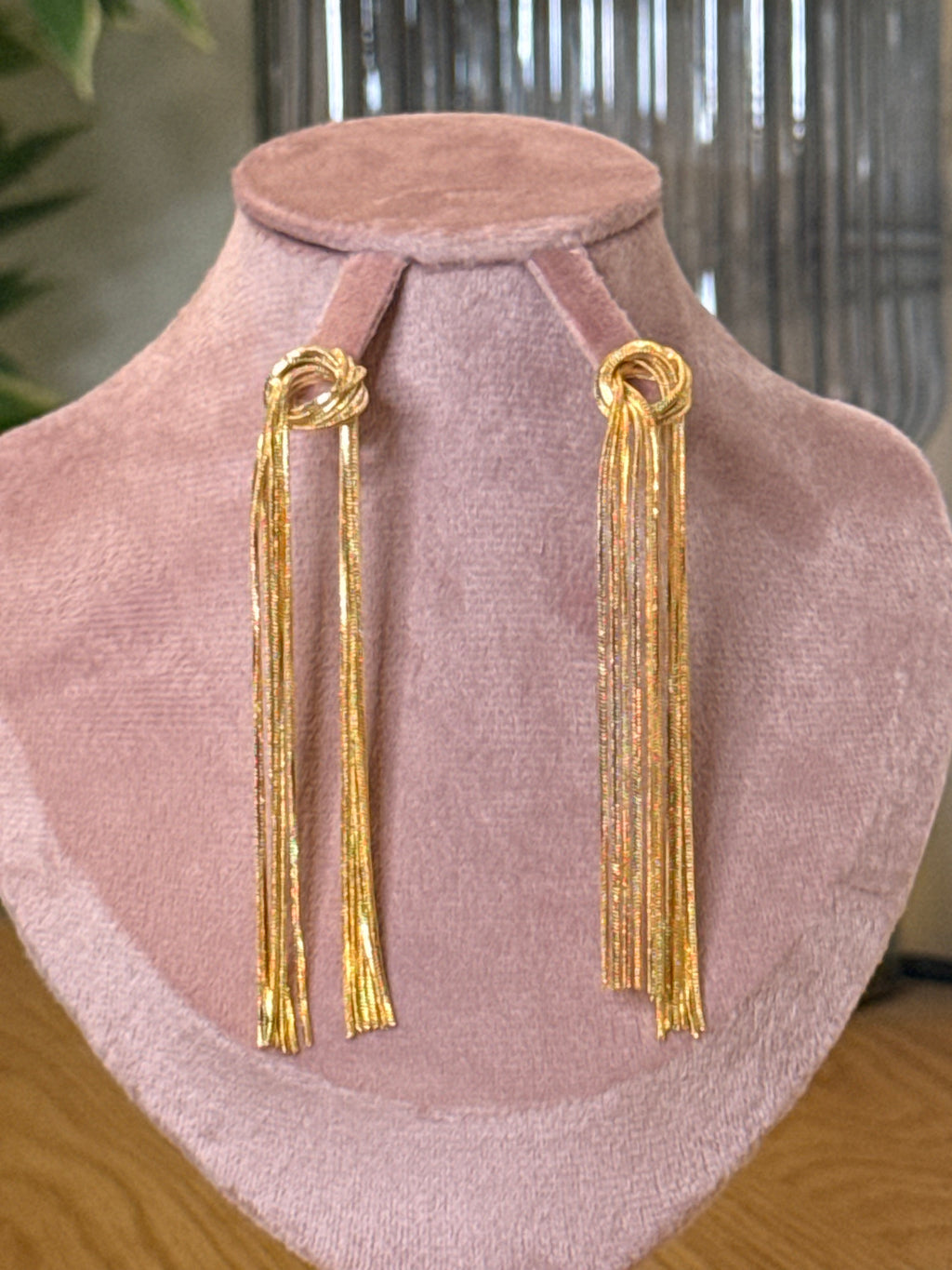 The Liquid Gold Tassel Earrings