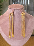 The Liquid Gold Tassel Earrings