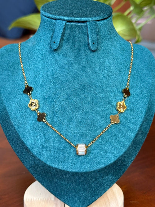 Aura Bloom Crystal Necklace