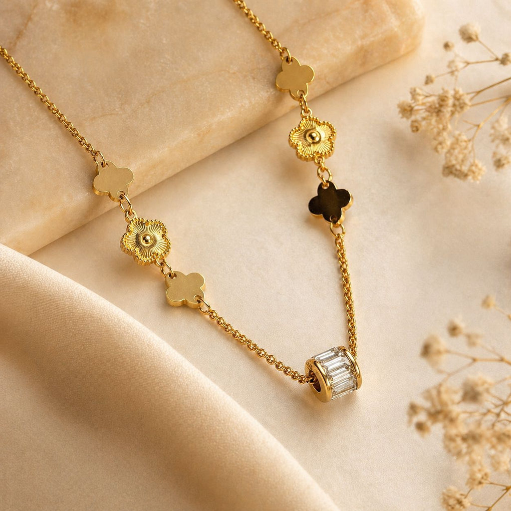 Aura Bloom Crystal Necklace